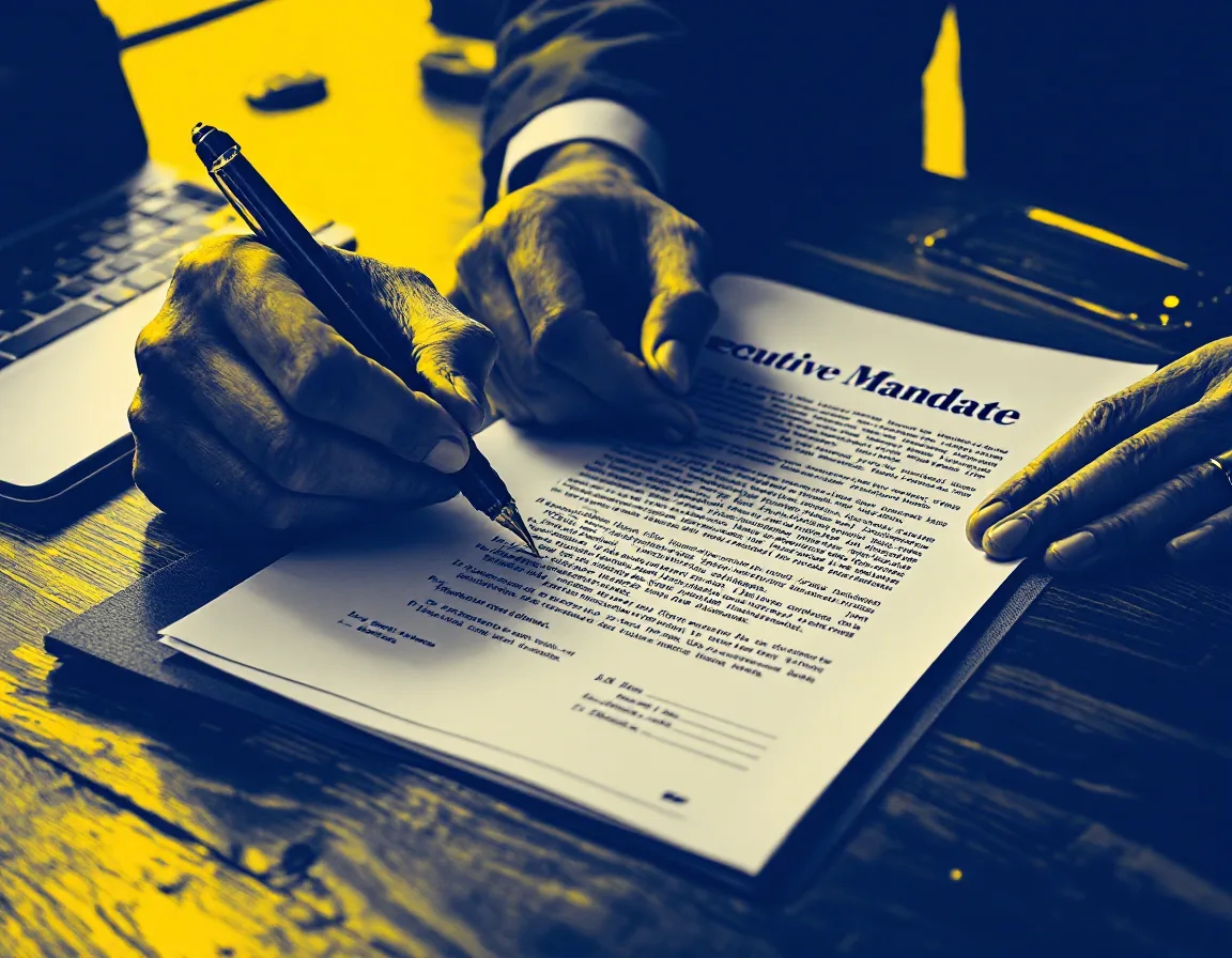 Signing an executive search mandate